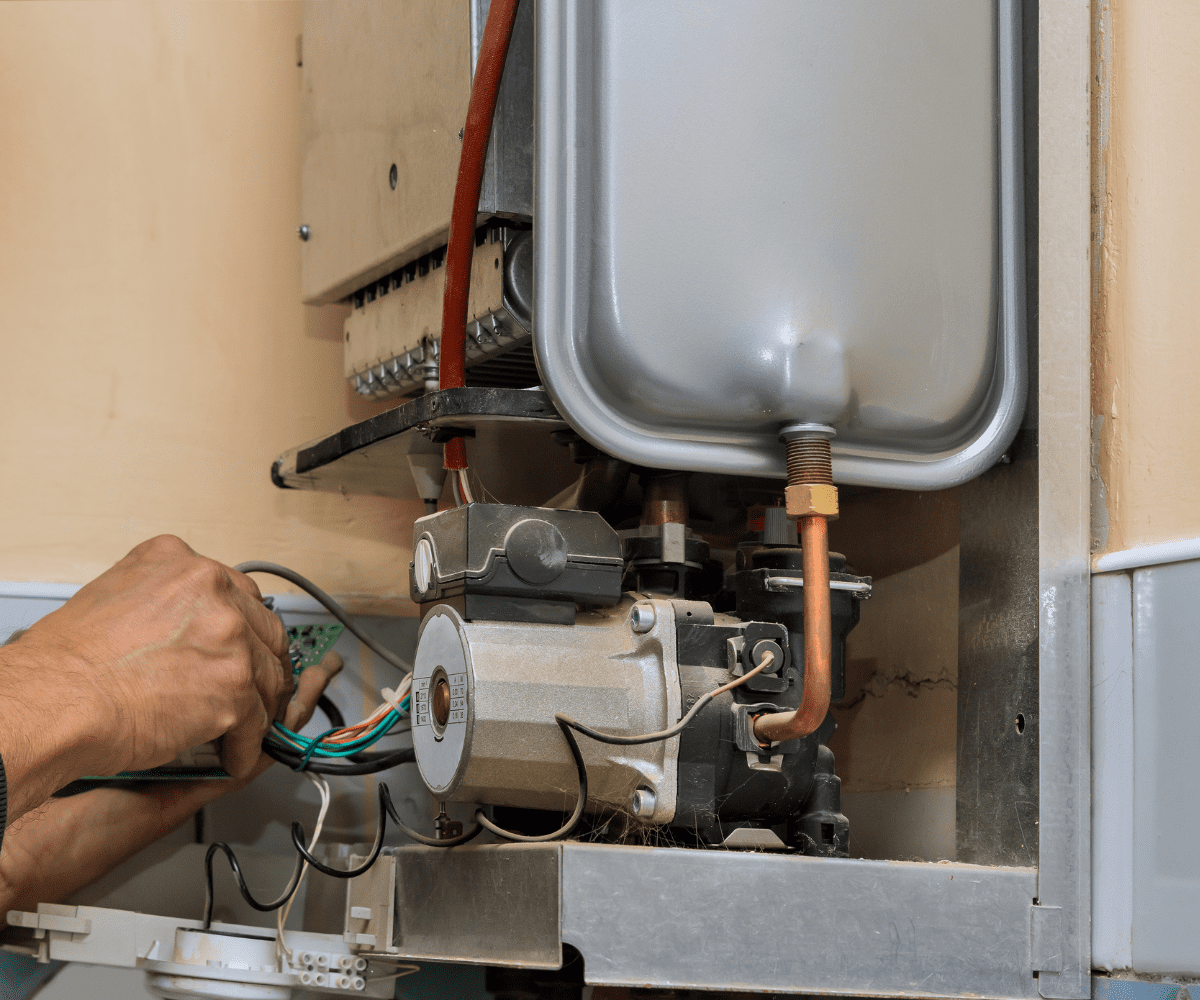 Water heater maintenance service